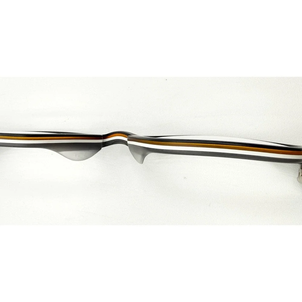 Warby Parker BRADY‎ 103 Black w/White Stripe Eyeglasses Frame 51-19-145